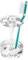 iDesign 55520 Eva Round Toothbrush Holder/Stand, Made of Plastic, Clear