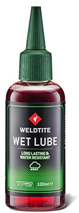 Weldtite TF2 Extreme Wet Lube - High Performance Bicycle Lubricant Oil for Cycle Chain, Gears, Derailleurs And Cables - 125ml