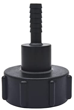 Accesorios de tanque IBC de 1/2 pulgada con anillo de sellado, conector de grifo de tanque de agua apto para manguera de jardín de 12 mm de diámetro interior, piezas de válvula de repuesto (S60 x 6,