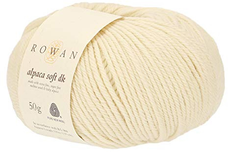 Rowan 9802210-00221 Handstrickgarn, 70% Schurwolle, 30% Alpaka, Off White, onesize