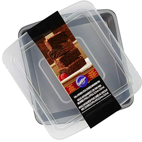 Wilton 03-3129 Moule à gâteau carré en acier avec revêtement anti-adhésif 22,9 cm