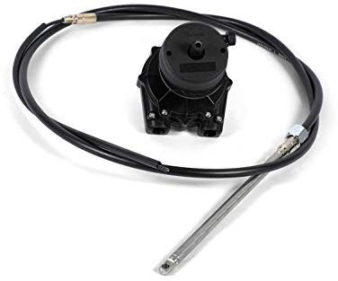 Nautika Bootslenkung mit Steuerkopf und Steuerseil Steuerung Lenkung Boot Länge 19 Fuß / 5,79 m, Größe SG02 - ab 35 PS