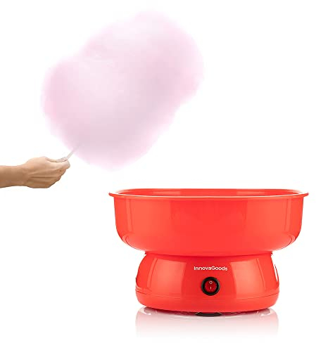 InnovaGoods MÁQUINA DE ALGODÓN DE AZUCAR V0103155 SweetyCloud Machine à Barbe à Papa, Polycarbonate, Blanc