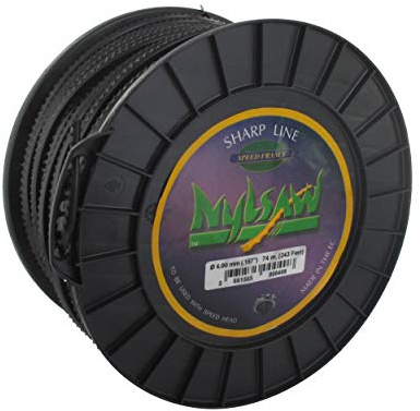 NYLSAW - Fil Nylon - Ø 4,0mm - L 74m - Fil Haute Performance - Profil en Forme de Lame Dentelée - Coupe Nette Et Précise - Efficace Sur Tous Types De Terrains