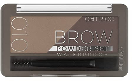 Catrice Brow Powder Set Waterproof, Augenbrauen, Nr. 010 Ash Blond, mehrfarbig, 2 Braun-Töne, langanhaltend, sofortiges Ergebnis, matt, vegan, wasserfest, Mikroplastik Partikel frei (4g)
