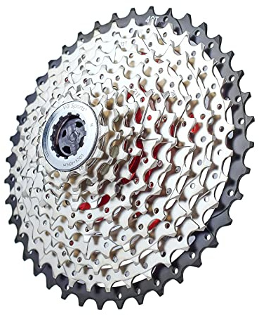 VG SPORTS Cassette de Bicicleta Ultraligero 8/9/10/11/12 velocidades para Bicicleta de montaña 11-40T/11-42T/11-46T/11-50T/11-52T Cassette de Aluminio Ligero con Soporte…