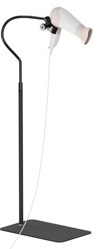 Linkidea Lazy - Supporto per asciugacapelli, girevole a 360 gradi, mani libere, altezza regolabile, con base pesante, per saloni di casa (XL, 160 cm)