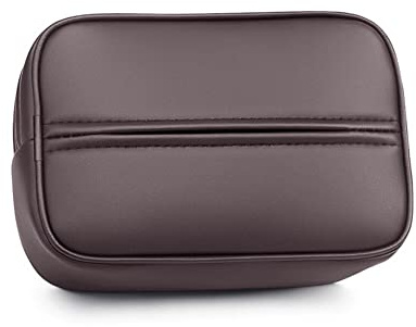 ihreesy Car Tissue Box,PVC Leather Tissue Box Rectangular Tissue Box Tissue Dispenser Car Tissue Holder for Home Office,Brown