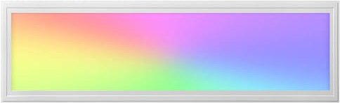 LED Panel 120x30cm 2800-6500K 4200lm RGB+CCT Farbsteuerung & dimmbar über Fernbedienung Einbau-/Einlegeleuchte Deckenleuchte für Rasterdecke oder Trockenbau 1195x295x12mm