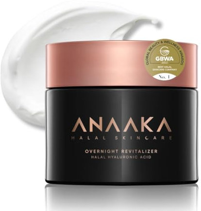 ANAAKA Anti Aging Creme Nachtcreme – regenerierende Anti-Aging Pflege mit Hyaluronsäure, natürliche Zellerneuerung für jugendliches Aussehen, fördert die Kollagen-Produktion