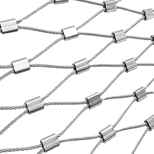 Animal Poultry Cage Net/High Altitude Prevent Fall Net, Flexible Cable Balustrade Mesh, Balcony Stair Fall Protection Fence(W4.9XL3.3ft/W150XL100CM)