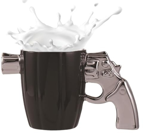 afé de porcelana - Taza de cerámica creativa 3D, Taza de leche con mango elegante | Taza de cerámica perfecta para beber café y té, taza divertida para niños, idea de regalo única para amantes del caf