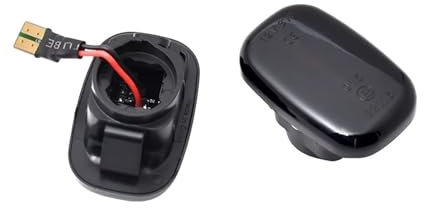 Aokvoh LED Clignotant pour Toyota pour Corolla E10 E11 E12 pour Yaris pour Verso pour Hilux pour Surf N21 RX Position Latéral À LED Dynamique Signalisation Clignotant Clignotant Lampe(Dynamic Smoked)
