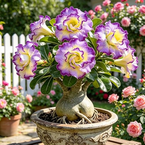 Adenium obesum - Rosa del deserto/Bulbi rampicante giardino balcone 6Rhizome