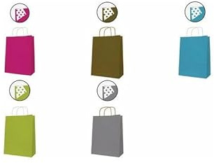 agipa 101842 Papiertragetasche - aus Kraftpapier mittel, gold