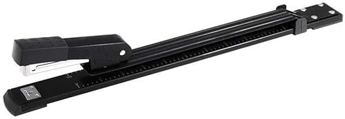 Häftapparater för kontor Långarmshäftare 25 Arks Kapacitet, 300 Mm Halsdjup Ergonomisk Metallkropp, Robust Och Pålitlig Svart Häftapparat (Color : B)