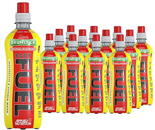 Applied Nutrition BodyFuel Electrolyte Water - Body Fuel Prime Drink with BCAAs and Vitamins, Fast Hydration (12 x 500ml) (Drumstick)