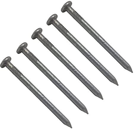 TERF® 40mm X 2.65mm Galvanised Round Wire Nails 40mm (1.5 inch) X 2.65mm Round Nail For Soft and Hard Timber Wood Joinery Construction Furniture Craft Decking