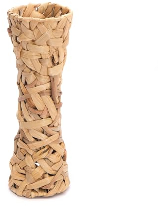 CREEDWOOD Vaso Malida | Giacinto d'acqua 40 cm | Vaso Naturale Deco, Appoggio, Soggiorno Boho, Fioriera Secca, Intrecciato