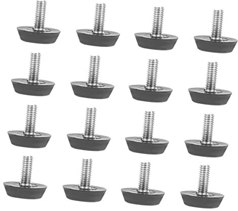 Veemoon 100pcs Furniture Shims Adjustable Feet Levelers for Table Chairs Kitchen Cabinets Furniture Leveling Pads Screws