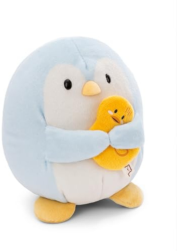 NICI MYMOCHI Pinguin Kuscheltier Waddle 27 cm mit Ente, Flauschiges Stofftier zum Kuscheln, Spielen und Liebhaben, Liebevoll gestaltet - 61409