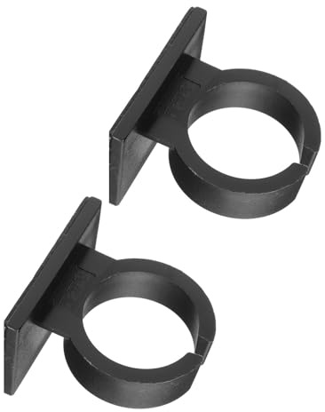 ULDIGI Mikrofonhalterung mit Rückseite zum Kleben 2 Stück aus Kunststoff Schwarze Praktische Mikrofonhalterung Tisch für Mikrofonzubehör