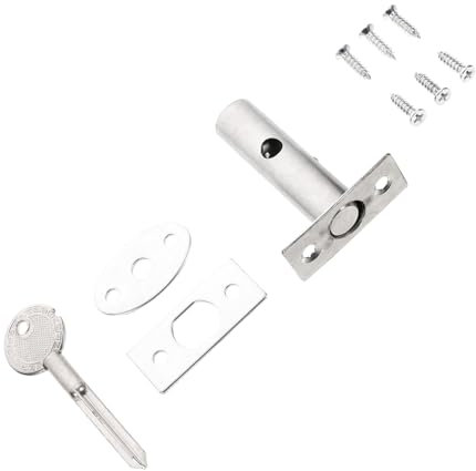 NULYLU Türsicherheitsriegel Aus Mit Schrauben Türbolzen Für Hause Und Hotel Türschloss Türriegel Langlebiger Schutz Für Türen Und Fenster