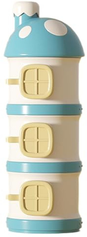 Baby Milk Powder Dispenser, Portable Formel Holder, Kids Formel Storage, 3 Layers Design Transucent Fack Stapelbara och rymdbesparande för barn Baby Boy Girl Girl Girl
