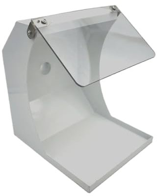 ZKLGS Staubbox, Abdeckung for Doppelschleifmaschine, Schmuck-Poliermaschine, dichter Deckel, Robustes Metall-Elektrowerkzeug für Poliermaschine