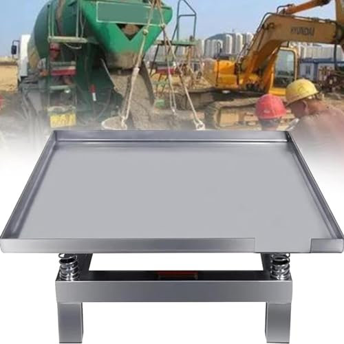 YXYLJOZ Table vibrante en béton pour Les essais avec Mini-Plate-Forme en Acier Inoxydable - 110V, Taille 35x35cm (110v 35x35cm)