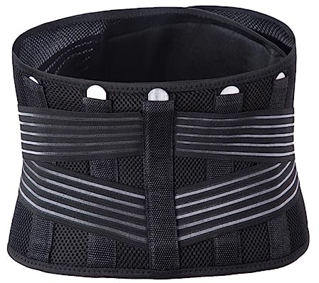 ARTSEWPLY Cinturón Para Correr De Soporte Lumbar Faja De Fitness Transpirable Protector De Cintura Para Hacer Ejercicio Negro