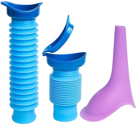 Urinal Bottles for Men, 3Pcs Portable Urine Bottles Male, 750ml Shrinkable Urinal Bottle, Mobile Toilet, Ideal for Travel, Camping, Truck Drivers, and Home Care