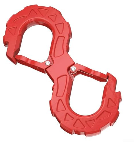 Sumsoctober Crochet de remorque robuste en forme de S – Manille de récupération tout-terrain vive pour remorquage de véhicules, remorques et aventures de 4 x 4 – Installation facile avec options de