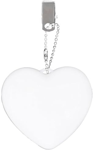 2 piezas de luz de corazón brillante para bolso, ABS de 6,9 cm, llavero de luz, luces de bolso, bolsos táctiles, lámpara LED para mujeres, señoras, niñas, accesorios de bolsa de linterna portátil