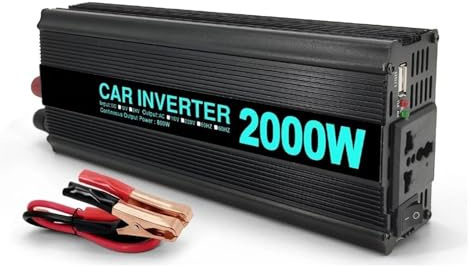 Inverter Trasformatore Inverter Di Potenza 2000 W CC 12 V A CA 220 V Convertitore Automatico Di Tensione Solare Nero Per Accessori Auto Da Esterno Convertitore Tensione(24V,Universal Socket B)