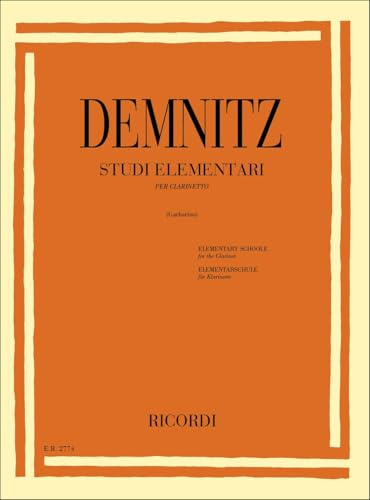Demnitz F. STUDI ELEMENTARI per Clarinetto - Ed. Ricordi