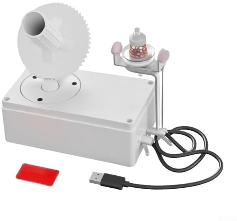 Avvolgitore per filati, alimentato tramite USB, avvolgitore automatico per gomitoli, strumento portatile per torte per avvolgimento efficiente