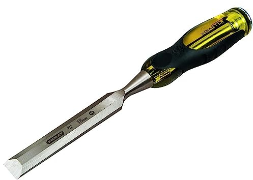 Stanley FatMax Beitel, 16mm Klingenbreite, Thru-Thang-Klinge, Stahl-Schlagkappe, Griff mit Weichstoffeinsätzen, 0-16-257