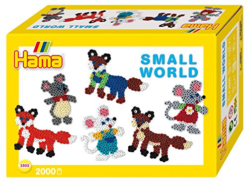 Hama 3503 - Geschenkpackung Kleine Welt Maus, Fuchs, Bügelperlen