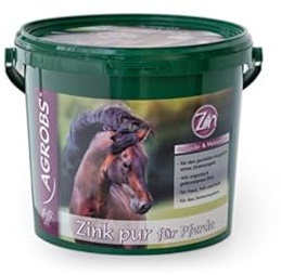 Agrobs Zink Pur | 3 kg | Ergänzungsfuttermittel für Pferde | Organisch gebundenes Zink