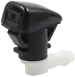sourcing map Scheibenwaschdüse Schwarz 1 STK. Für Windschutzscheibe | Kunststoff, 30,5x22mm, Universal, Einlochdüse, Schnelle Sprühfunktion, Einfach Installieren, Direkter Sitz