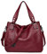 Kris Anna Hobo Sac à main porté épaule Broderie pour Femme Vin rouge