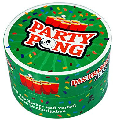 Monsterzeug Party Pong - Ergänzungsspiel zu Beerpong, Bierpong Erweiterung mit 100 Aufgaben, Geschenkidee für JGA, Trinkspiele, Partyspiele, Saufspiele