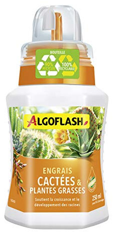Algoflash Engrais Cactées et Plantes Grasses, Bouchon Doseur Inclus, 250 ml, ALITC250