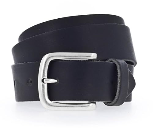 VANZETTI Kindergürtel, robustes, hochwertiges Leder schwarz, Breite: 2,8 cm, 65-80 cm