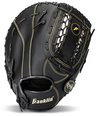 Franklin Sports Baseball Handschuh f r Erwachsene und junge Rechtsh nder - CTZ5000 - Erstklassiger Basishandschuh aus Rindsleder f r Rechtsh nder - 31,8 cm Doppelstab Webhandschuh f r Spieler ab ca