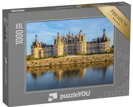 Puzzle 1000 Teile XXL „Château de Chambord, das alte Schloss im Loiretal, Frankreich“ – aus der Puzzle-Kollektion Schlösser
