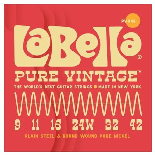 La Bella PV942 Pure Vintage XL 009/042, Saiten für E-Gitarre