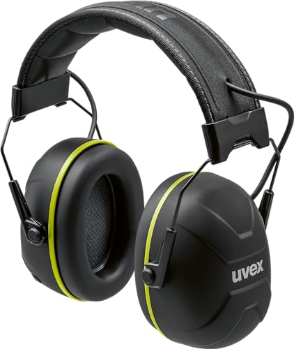 uvex aXess one lime - aktiver Gehörschützer mit Bluetooth 5.2 Technologie - SNR 31 dB, IP54 Outdoor geeignet & robuste Bügel - schwarz, lime - one size