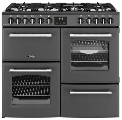 Belling Farmhouse 100cm Dual Fuel Range Cooker - Anthracite